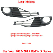 Load image into Gallery viewer, Fog Light Trims Left &amp; Right Side Textured For 2012-2015 BMW 3 Series