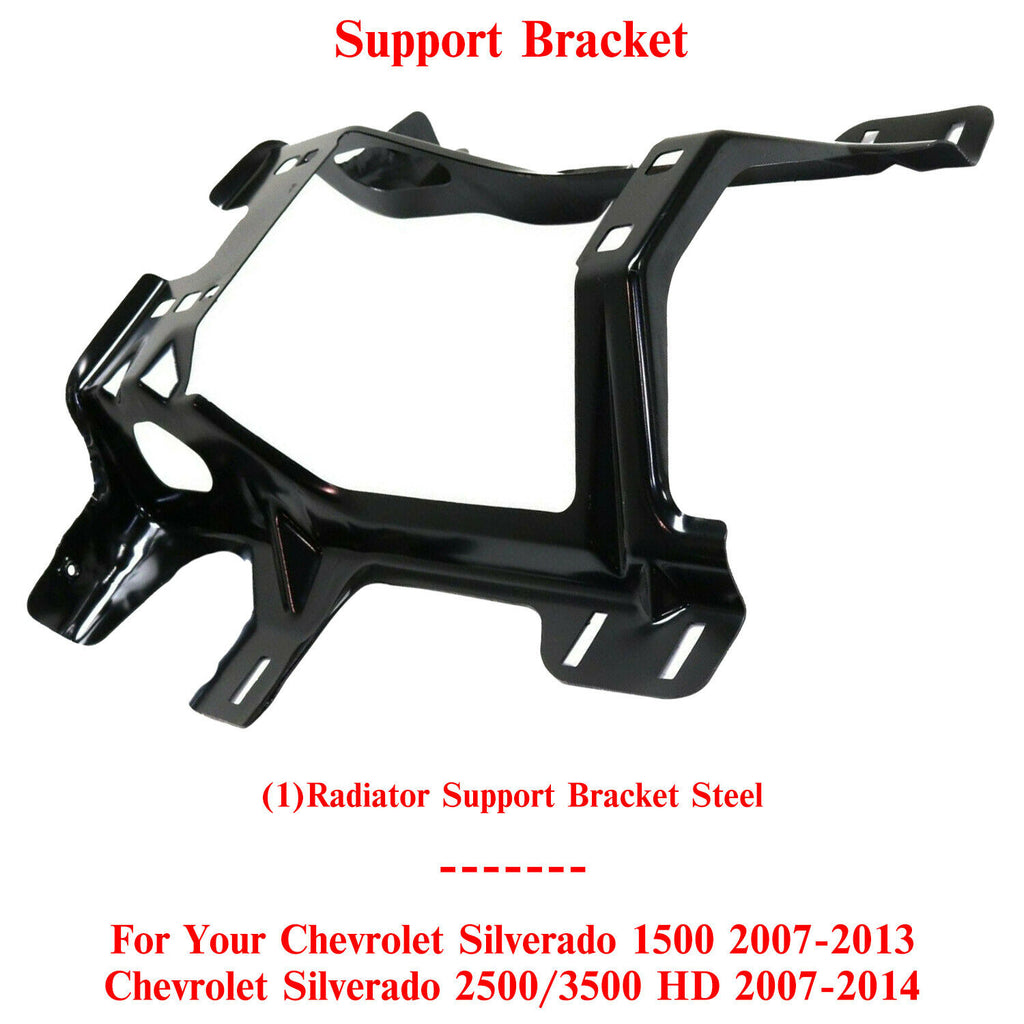 Radiator Support Bracket For 2007-2013 Chevrolet Silverado 1500 2500/3500 HD