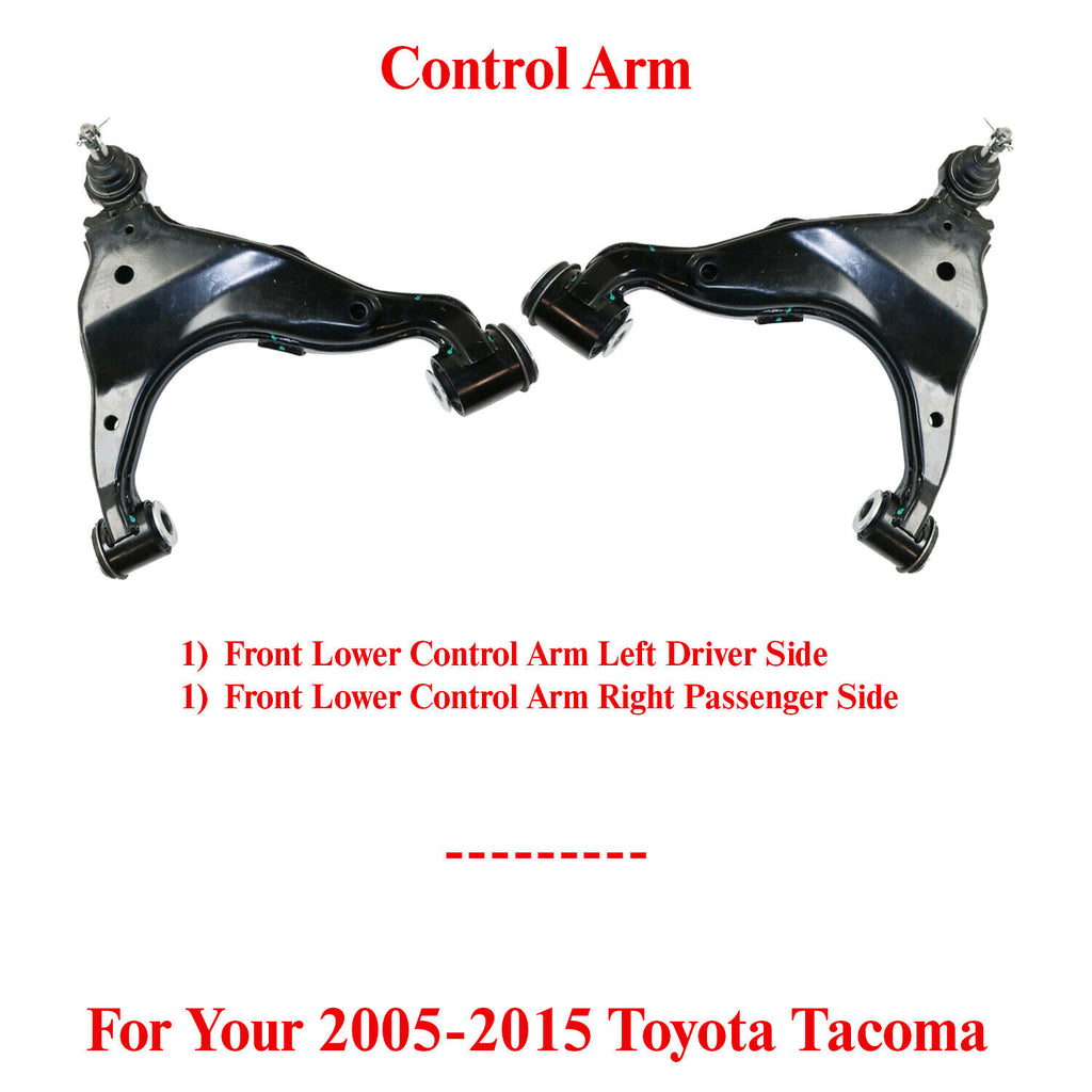 Front Left Driver and Passenger Side Lower Control Arm For 2005-15 Toyota Tacoma