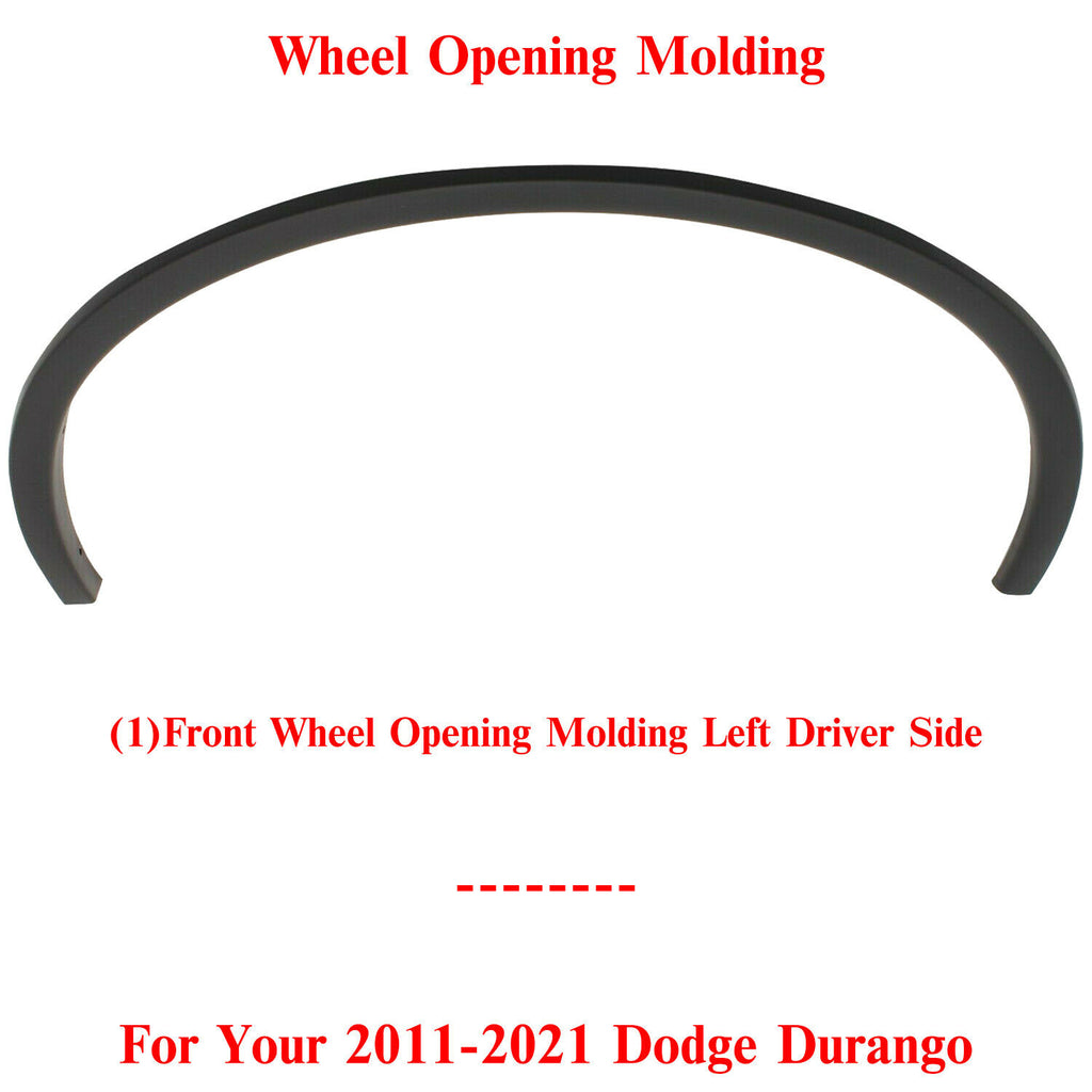 Front Wheel Opening Molding Left Driver Side For 2011-2021 Dodge Durango