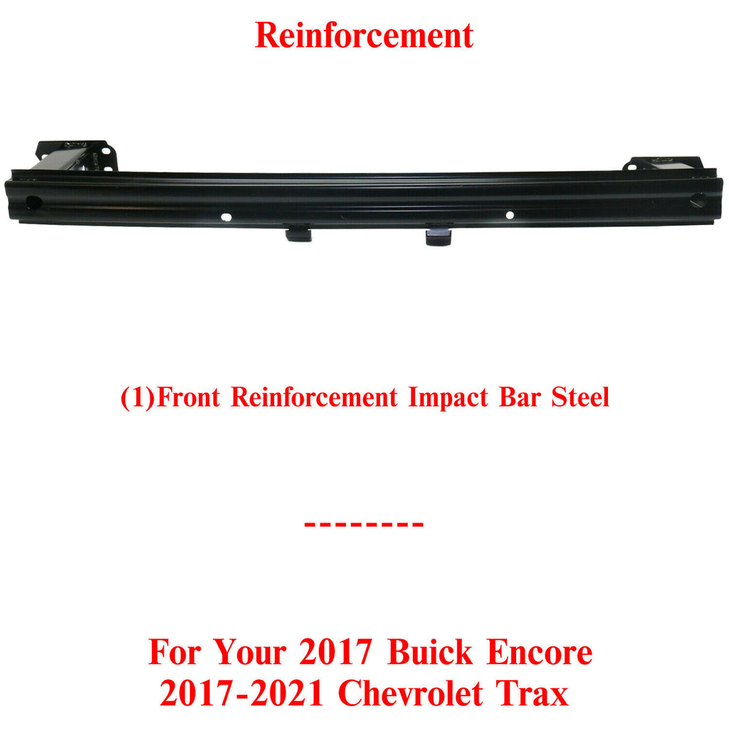 Front Bumper Lower Impact Bar Reinforcement Steel For 17 Buick Encore 17-21 Trax