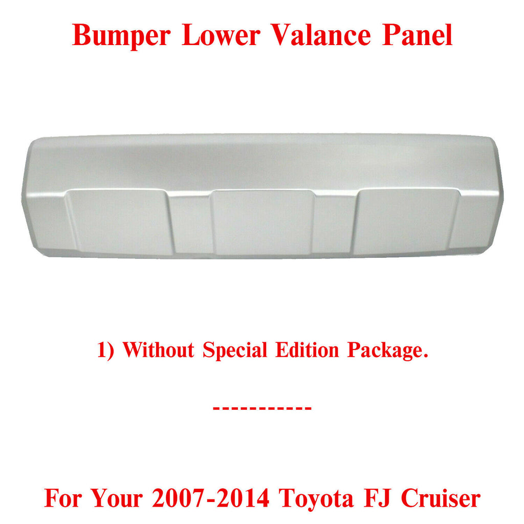 Front Bumper Lower Valance Panel Primed For 2007-2014 Toyota FJ Cruiser