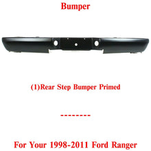 Load image into Gallery viewer, Rear Step Bumper Ford Ranger Primed Steel Fleet Side For 1998-2011 Ford Ranger