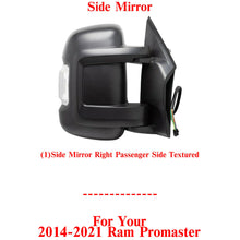Load image into Gallery viewer, Right Passenger Side Mirror Manual Folding Textured For 2014-2021 Ram Pro Master