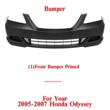 Load image into Gallery viewer, Front Bumper Cover Primed without Fog Lamps Holes For 2005-2007 Honda Odyssey