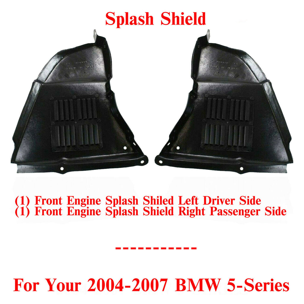 Engine Splash Shield Under Cover Left & Right Side For 2004-2007 BMW 5-SERIES