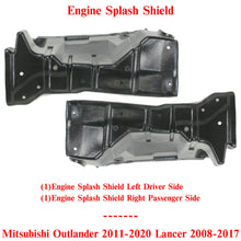 Load image into Gallery viewer, Engine Splash Shield LH+RH Side For 2008-17 Mitsubishi Lancer / 11-20 Outlander