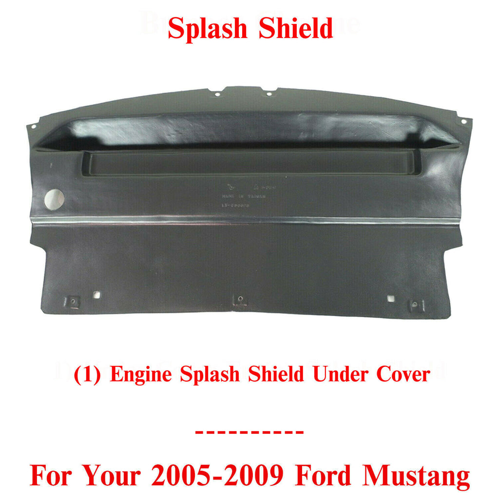 Front Engine Splash Shield Under Cover For 2005-2009 Ford Mustang