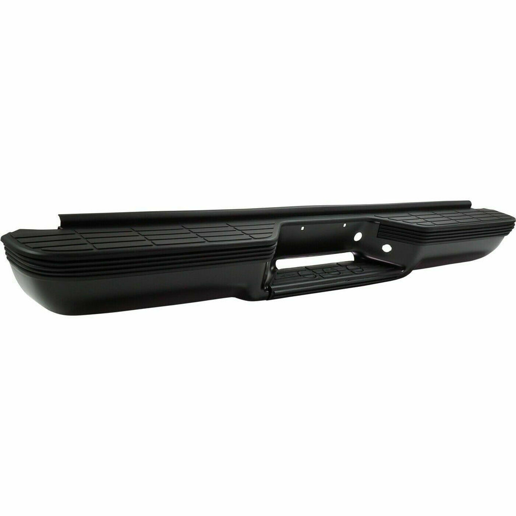 Rear Bumper Step Pad Assembly Powdercoated Black For 92-99 Chevrolet / GMC C1500