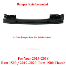 Load image into Gallery viewer, Front Bumper Face Bar Reinforcement For 13-18 Ram 1500 / 19-20 Ram 1500 Classic