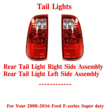 Load image into Gallery viewer, Rear Tail Lamps Lens And Housing LH &amp; RH For 2008-2016 Ford F-series Super duty