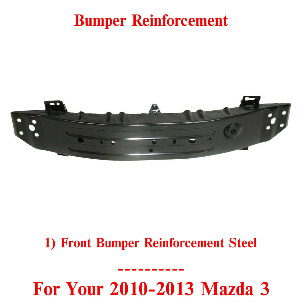 Front Bumper Reinforcement Steel For 2010-2013 Mazda 3