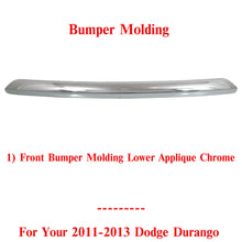 Load image into Gallery viewer, Front Bumper Molding Lower Applique Chrome For 2011-2013 Dodge Durango