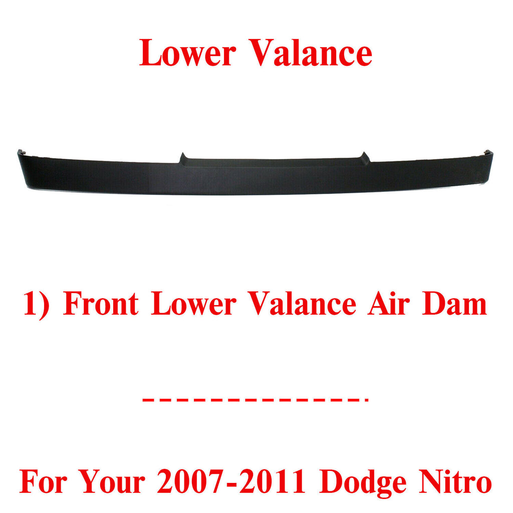 Front Lower Valance Air Dam Textured For 2007-2011 Dodge Nitro