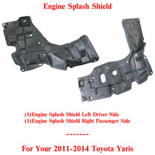 Load image into Gallery viewer, Engine Splash Shield Under Cover Left &amp; Right Side For 2011-2014 Toyota Yaris