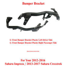 Load image into Gallery viewer, Front Bumper Bracket LH &amp; RH For 2012-16 Subaru Impreza / 13-17 Subaru Crosstrek