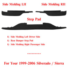Load image into Gallery viewer, Rear Bumper Step Pad + Side Moldings For 1999-2006 Silverado / Sierra HD Models