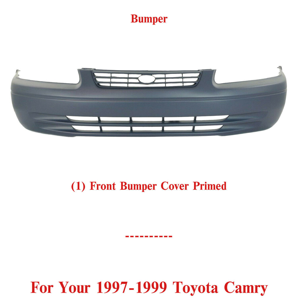 Front Bumper Cover Primed For 1997-1999 Toyota Camry