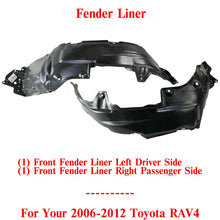 Load image into Gallery viewer, Front Fender Liner Splash Shield Left and Right Side For 2006-2012 Toyota Rav4