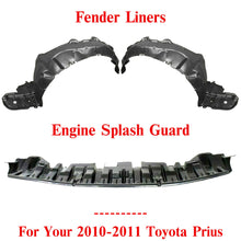 Load image into Gallery viewer, Front Engine Splash Guard &amp; Fender Liners LH &amp; RH Side For 2010-11 Toyota Prius