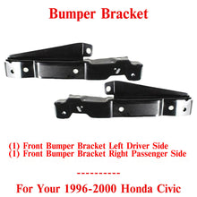 Load image into Gallery viewer, Front Bumper Side Stay Bracket Set Left and Right Side For 1996-2000 Honda Civic