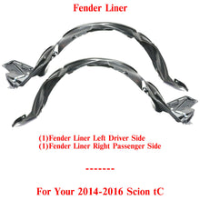 Load image into Gallery viewer, Front Splash Shield Fender Liner Left &amp; Right Side For 2014-2016 Scion TC