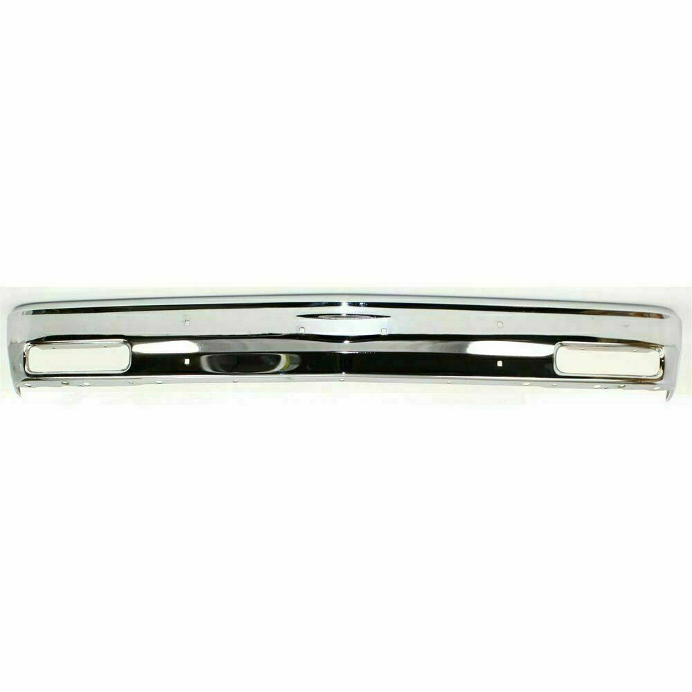 Front Bumper Chrome w/o Molding Holes For 1983-90 Chevrolet S10 Blazer / GMC S15