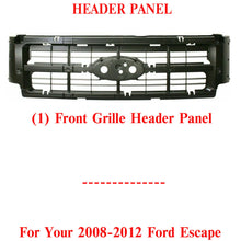 Load image into Gallery viewer, Front Grille Header Panel Reinforcement Plastic For 2008-2012 Ford Escape