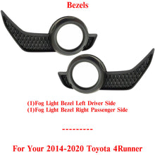 Load image into Gallery viewer, Fog Light Bezel Textured Without Chrome Trim For 2014-2020 Toyota 4Runner