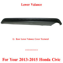 Load image into Gallery viewer, Rear Lower Valance Cover Textured Plastic For 2013-2015 Honda Civic Sedan