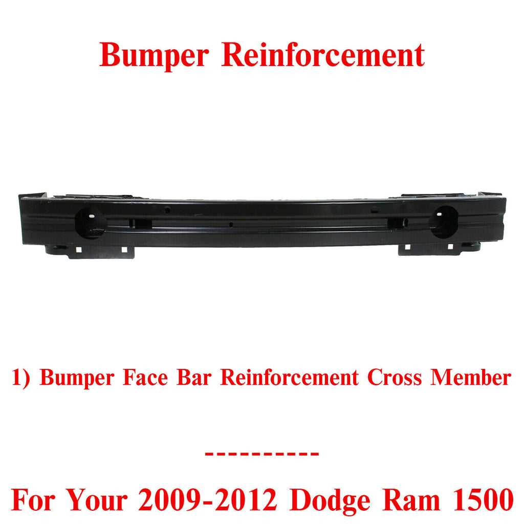 Front Bumper Face Bar Reinforcement Cross Member For 2009-2012 Dodge Ram 1500