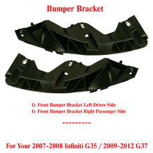 Load image into Gallery viewer, Front Bumper Bracket RH &amp; LH Plastic For 2007-2008 Infiniti G35 / 2009-2013 G37