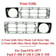 Load image into Gallery viewer, Front Grille Set of 2 Plastic For 1976-1977 Ford F-100 F-150 F-250 F-350 F-500