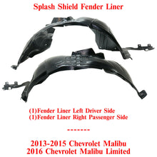 Load image into Gallery viewer, Splash Shield Fender Liner LH+RH Side For 2013-15 Chevrolet Malibu 2016 Limited