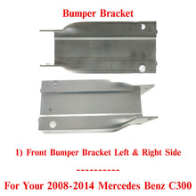 Load image into Gallery viewer, Front Bumper Bracket Left &amp; Right Side For 2008-2015 Mercedes Benz
