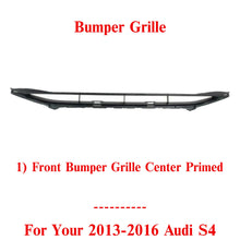 Load image into Gallery viewer, Front Bumper Face Bar Grille For 2013-2016 Audi A4 Quattro / S4