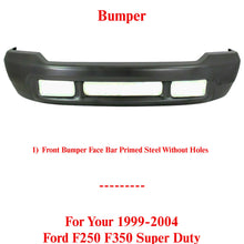 Load image into Gallery viewer, Front Bumper Face Bar Primed Steel For 1999-2004 Ford F250 F350 Super Duty