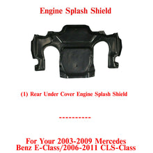 Load image into Gallery viewer, Rear Half Engine Under Cover For 03-09 Mercedes Benz E-Class / 2006-11 CLS-Class
