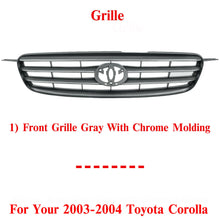 Load image into Gallery viewer, Grille Assembly Primed Shell &amp; Insert For 2003-2004 Toyota Corolla