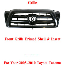 Load image into Gallery viewer, Front Grille Assembly Primed Shell &amp; Insert Plastic For 2005-2010 Toyota Tacoma
