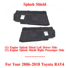 Load image into Gallery viewer, Engine Splash Shield Under Cover Passenger &amp; Driver Side For 2006-18 Toyota RAV4