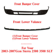 Load image into Gallery viewer, Front Bumper Cover Textured + Extension For 2003-2006 GMC Sierra 1500-3500