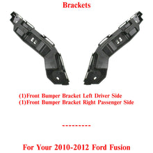 Load image into Gallery viewer, Front Bumper Bracket Side Cover Reinforcement Set of 2 For 2010-2012 Ford Fusion