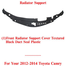 Load image into Gallery viewer, Front Radiator Support Cover Textured Duct Seal Plastic For 2012-14 Toyota Camry