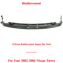 Load image into Gallery viewer, Front Bumper Reinforcement Impact Bar Steel Primed For 2002-2004 Nissan Xterra