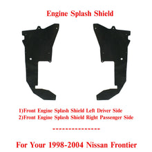 Load image into Gallery viewer, Engine Splash Shield Under Cover Left &amp; Right Side For 1998-2004 Nissan Frontier