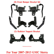 Load image into Gallery viewer, Front Bumper Brackets Kit + Radiator Support For 2007-2013 GMC Sierra 1500