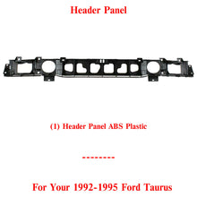 Load image into Gallery viewer, Front Header Replacement Panel ABS Plastic For 1992-1995 Ford Taurus
