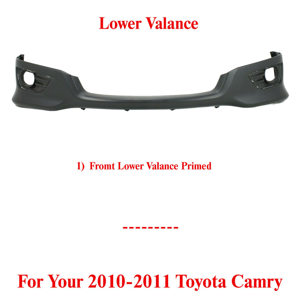 Front Lower Valance Spoiler Primed For 2010-2011 Toyota Camry