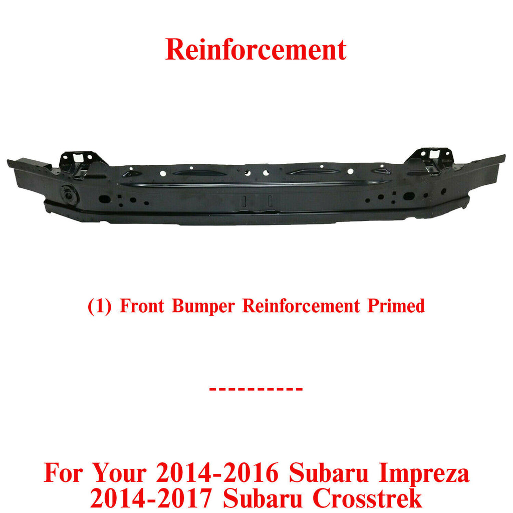 Front Bumper Reinforcement Primed For 14-16 Subaru Impreza 14-17 Crosstrek